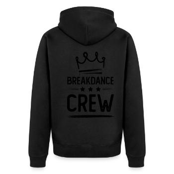 Équipe de breakdance - Veste à capuche bio Premium Unisexe - noir - Dos - Nico (187cm)