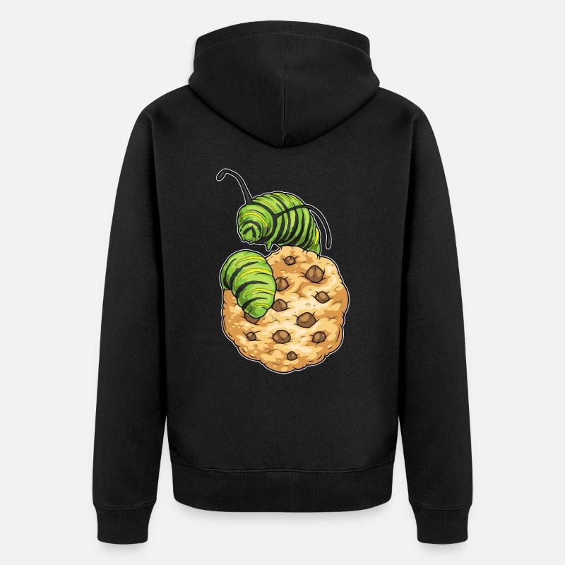 Biscuit chenille - Veste à capuche bio Premium Unisexe - noir