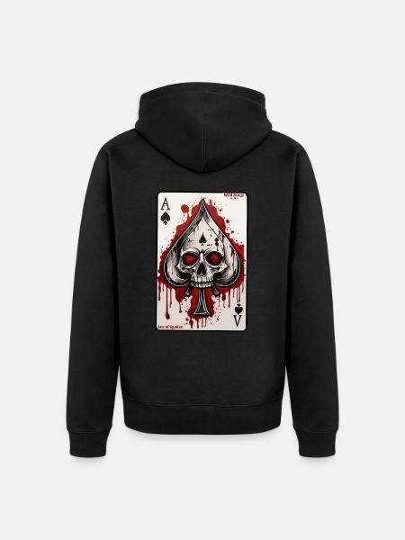 Pik - Unisex Premium Bio Zip Hoodie - Schwarz