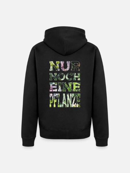 GARTEN ZIMMERPLANZE NUR NOCH EINE PFLANZE - Unisex Premium Bio Zip Hoodie - Schwarz