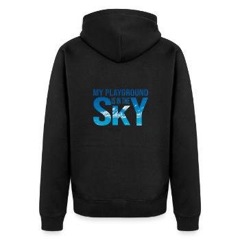 Fallschirmspringen Sky Himmel Parachutisme Saut en parachute - Veste à capuche bio Premium Unisexe - noir - Dos - Nico (187cm)