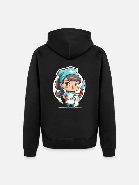 Nursing the Future - Unisex Premium Organic Zip Hoodie - black