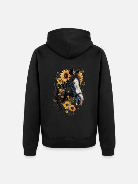 Comté - Veste à capuche bio Premium Unisexe - noir