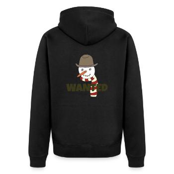 BONHOMME DE NEIGE RECHERCHÉ - Veste à capuche bio Premium Unisexe - noir - Dos - Nico (187cm)