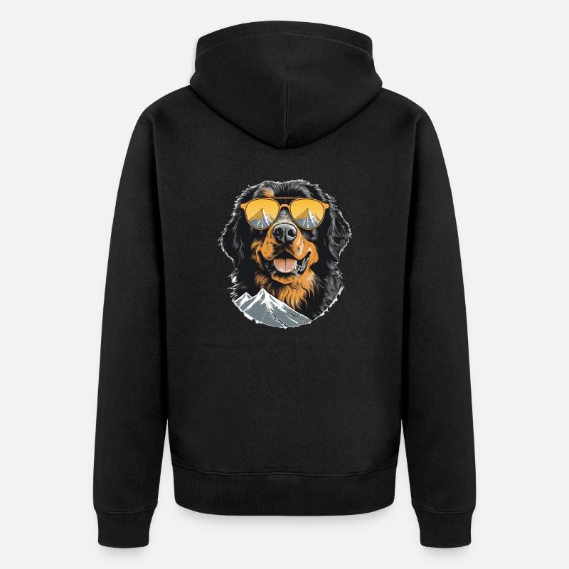 Bernois 2 - Veste à capuche bio Premium Unisexe - noir