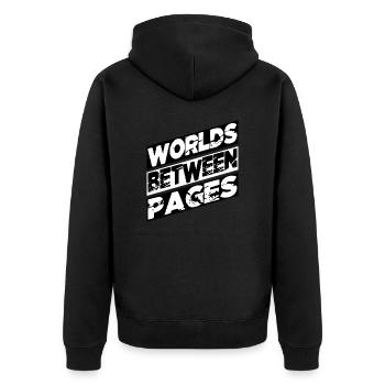 Littérature contemporaine Communauté littéraire Plaisir - Veste à capuche bio Premium Unisexe - noir - Dos - Nico (187cm)