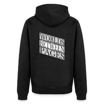 reading lists present quote bday funny quote - Unisex Premium Bio Zip Hoodie - Schwarz - Hinten - Nico (187cm)