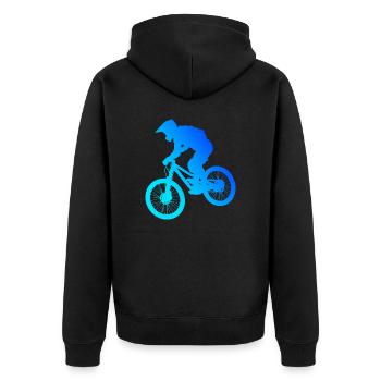 VTT VTT Femme Vélo de Montagne Vélo - Veste à capuche bio Premium Unisexe - noir - Dos - Nico (187cm)