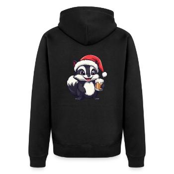 Bière de Noël Skunk - Veste à capuche bio Premium Unisexe - noir - Dos - Nico (187cm)