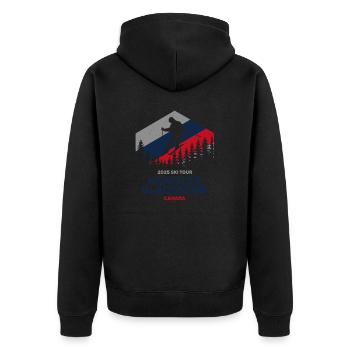 Whistler Blackcomb, Canada 2025 Maillot de ski - Veste à capuche bio Premium Unisexe - noir - Dos - Nico (187cm)