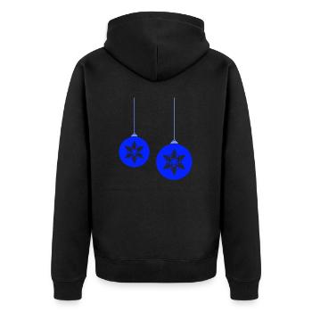 Boules de Noël star - Veste à capuche bio Premium Unisexe - noir - Dos - Nico (187cm)