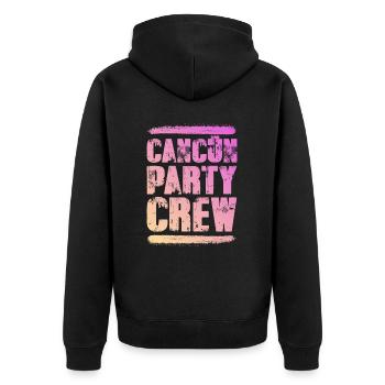 Cancun Party Crew Coloré - Veste à capuche bio Premium Unisexe - noir - Dos - Nico (187cm)