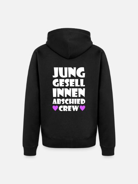 Hen Party Crew Hen - Unisex Premium Organic Zip Hoodie - black