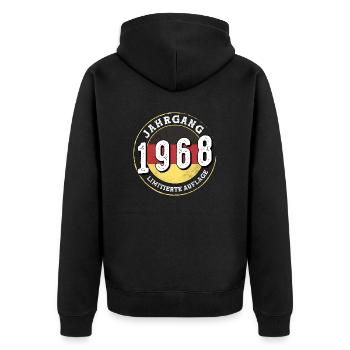 Limitierte Auflage Jahrgangs 1968 Millésime 1968 56 - Veste à capuche bio Premium Unisexe - noir - Dos - Nico (187cm)