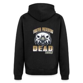 Les choses mortes reçoivent pour toujours la préparation de taxidermie - Veste à capuche bio Premium Unisexe - noir - Dos - Nico (187cm)
