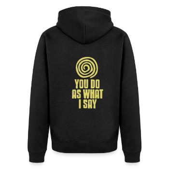 Et vous direz oui à mon hypnose - Veste à capuche bio Premium Unisexe - noir - Dos - Nico (187cm)