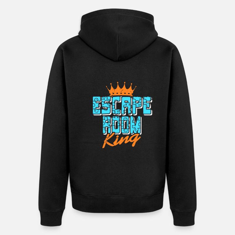 Salle d’évasion King - Veste à capuche bio Premium Unisexe - noir