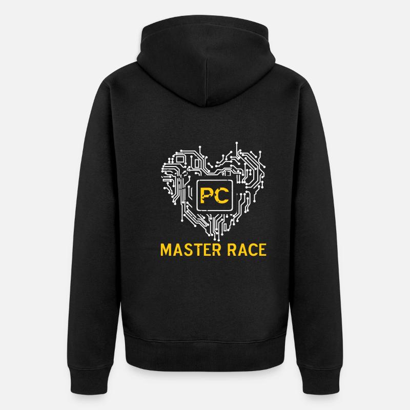 Glorious PC Master Race - Unisex Premium Bio Zip Hoodie - Schwarz