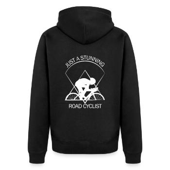 Coureur - Veste à capuche bio Premium Unisexe - noir - Dos - Nico (187cm)