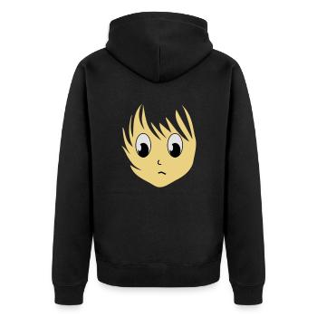 Anime Girlie Manga Girl femme 3c - Veste à capuche bio Premium Unisexe - noir - Dos - Nico (187cm)