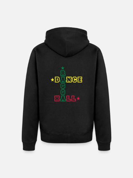 ragga dance hall - Veste à capuche bio Premium Unisexe - noir