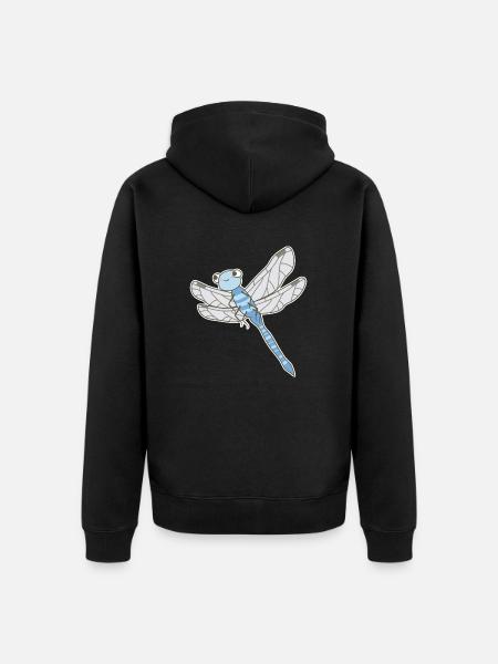 Libellule - Veste à capuche bio Premium Unisexe - noir