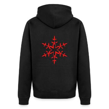 Flocon de neige de Noël - Veste à capuche bio Premium Unisexe - noir - Dos - Nico (187cm)