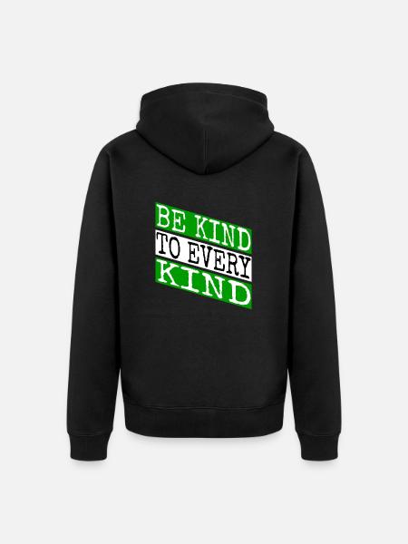 planet evolve go vegan vegetable funny rights - Unisex Premium Organic Zip Hoodie - black