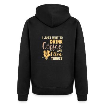 Films Film Études Cadeau - Veste à capuche bio Premium Unisexe - noir - Dos - Nico (187cm)