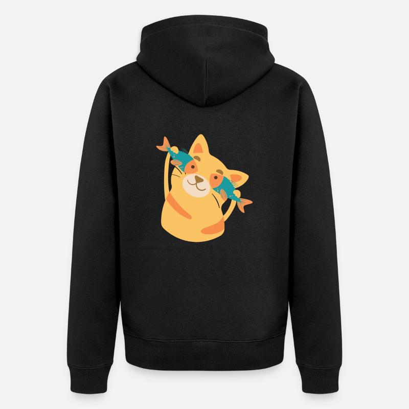 silure - Veste à capuche bio Premium Unisexe - noir