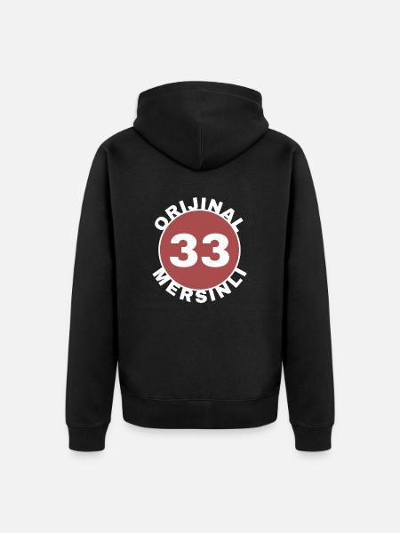 Mersin - Unisex Premium Bio Zip Hoodie - Schwarz