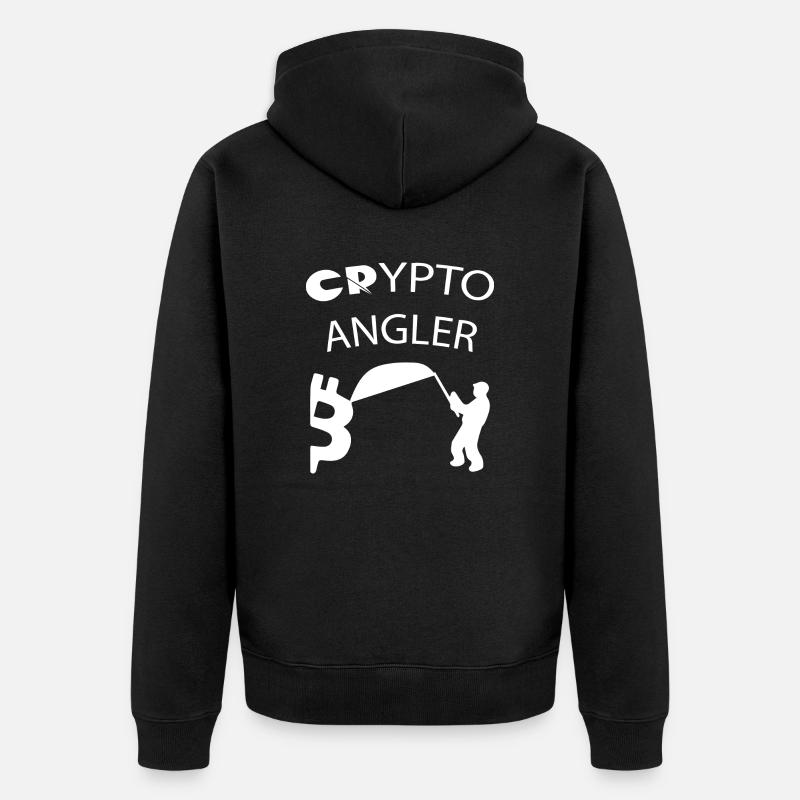 Trading de Bitcoin et d'actions cryptographiques - Veste à capuche bio Premium Unisexe - noir