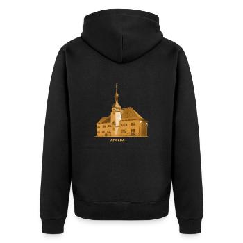 Apolda Rathaus Glockenstadt Ilm Thüringen Weimar - Unisex Premium Organic Zip Hoodie - black - Back - Nico (187cm)