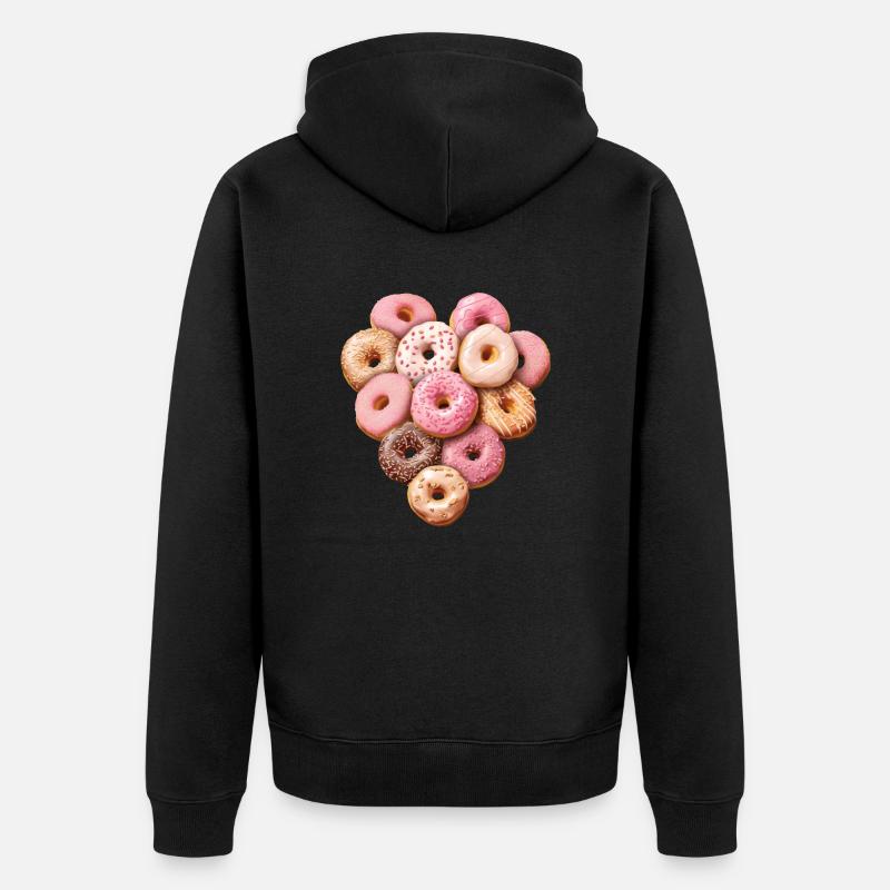 J’aime ... Beignets - Veste à capuche bio Premium Unisexe - noir