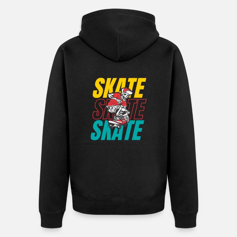 Skateboard - Veste à capuche bio Premium Unisexe - noir