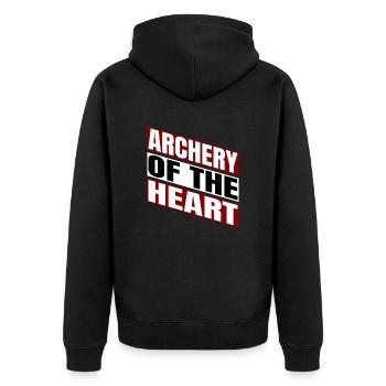 love community gift idea awesome birthday - Unisex Premium Bio Zip Hoodie - Schwarz - Hinten - Nico (187cm)