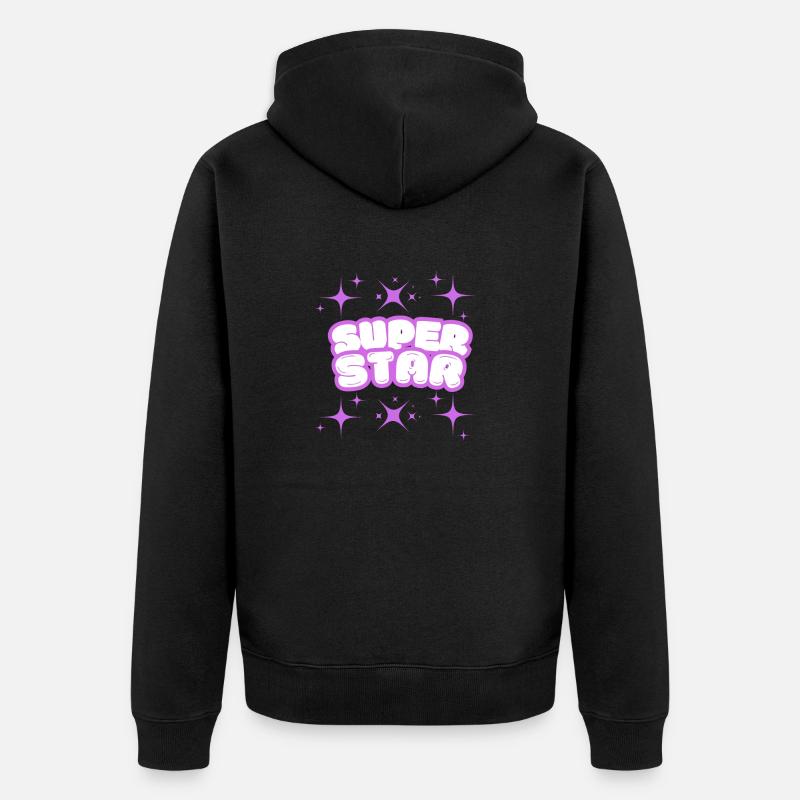 SUPER STAR - Veste à capuche bio Premium Unisexe - noir