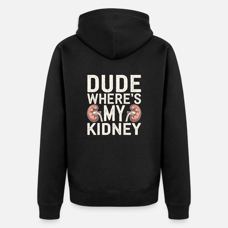 L’humour pour les crises sanitaires - Veste à capuche bio Premium Unisexe - noir