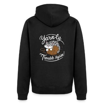 Problème de chat - Veste à capuche bio Premium Unisexe - noir - Dos - Nico (187cm)