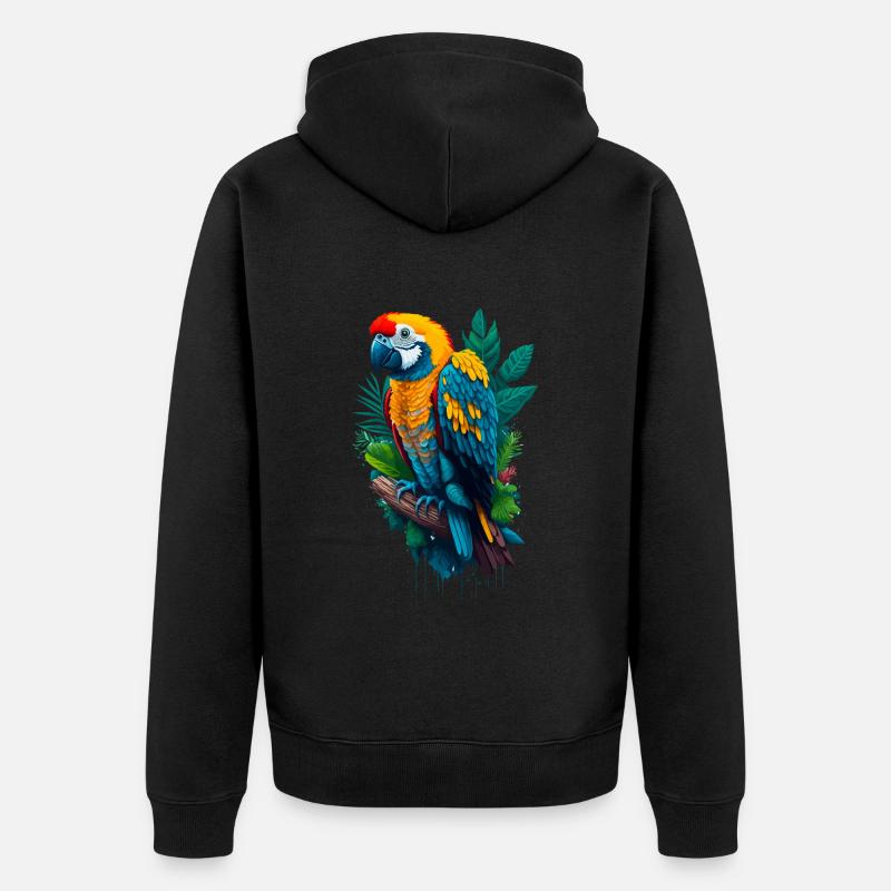 ara - Veste à capuche bio Premium Unisexe - noir