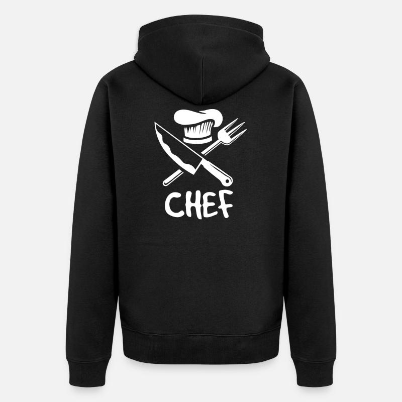 chef - Veste à capuche bio Premium Unisexe - noir