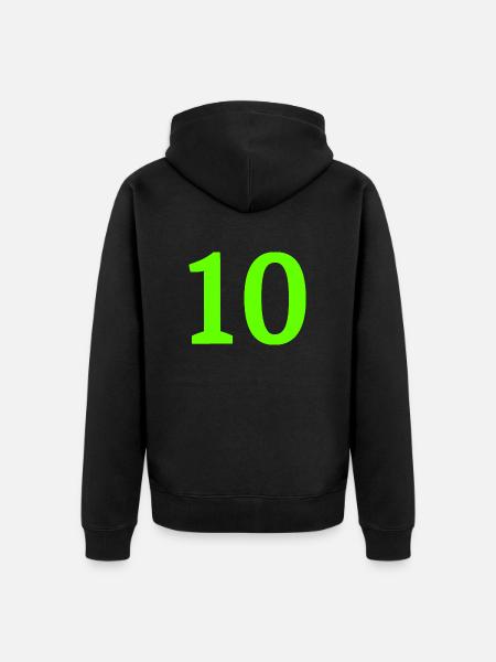 Numéro 10 - Veste à capuche bio Premium Unisexe - noir