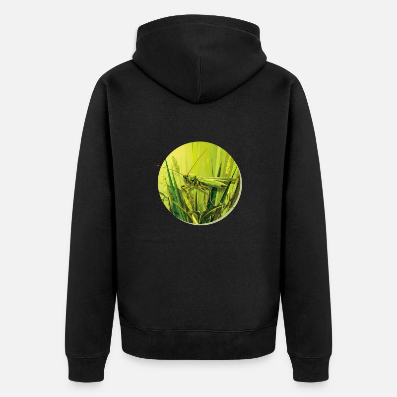 Sauterelle - Veste à capuche bio Premium Unisexe - noir