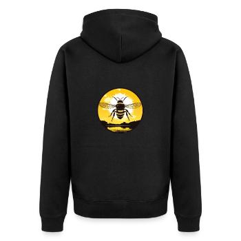 Abeille - Veste à capuche bio Premium Unisexe - noir - Dos - Nico (187cm)