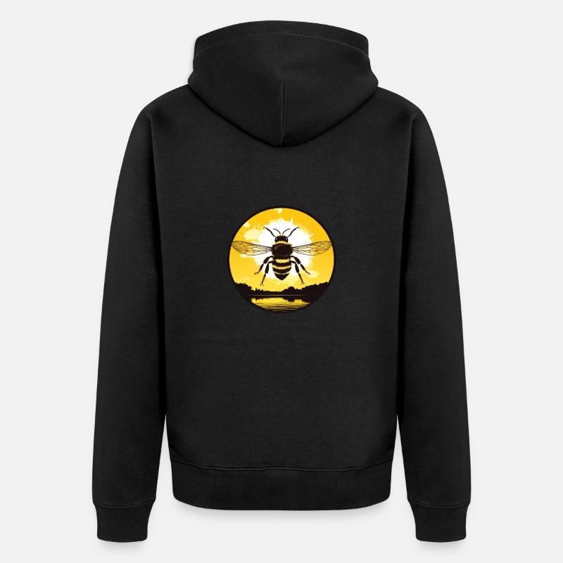 Abeille - Veste à capuche bio Premium Unisexe - noir