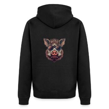 Lunettes de soleil Wild Boar - Veste à capuche bio Premium Unisexe - noir - Dos - Nico (187cm)