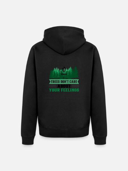 Disc Golf Player Frisbee Player - Unisex Premium Organic Zip Hoodie - black