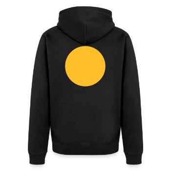 Sphère géométrie - Veste à capuche bio Premium Unisexe - noir - Dos - Nico (187cm)