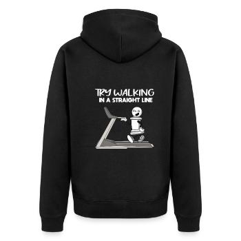 Essayez de courir directement sur Chess Pawn Piece - Veste à capuche bio Premium Unisexe - noir - Dos - Nico (187cm)