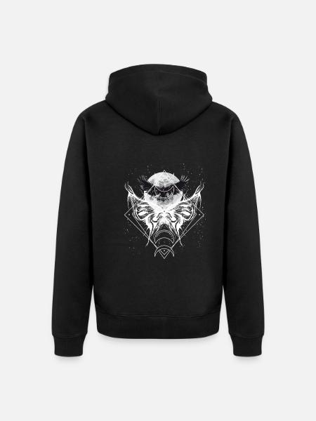 Occult Goth Gothic Punk Grunge - Unisex Premium Organic Zip Hoodie - black